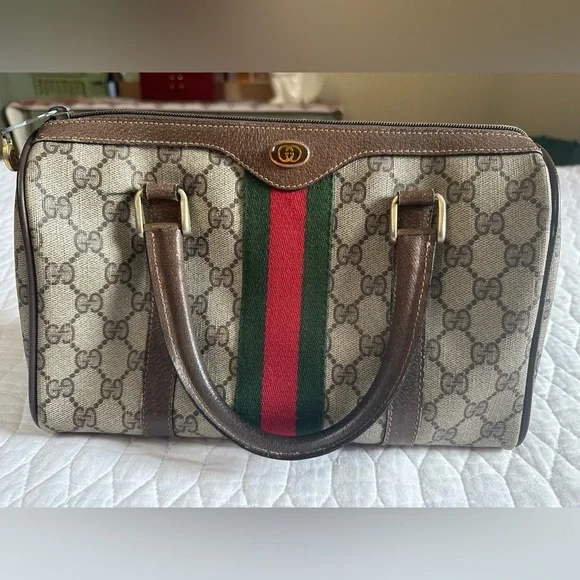 Vintage Beauty-Gucci Ophidia Boston Leather Bag - Picture 2 of 13